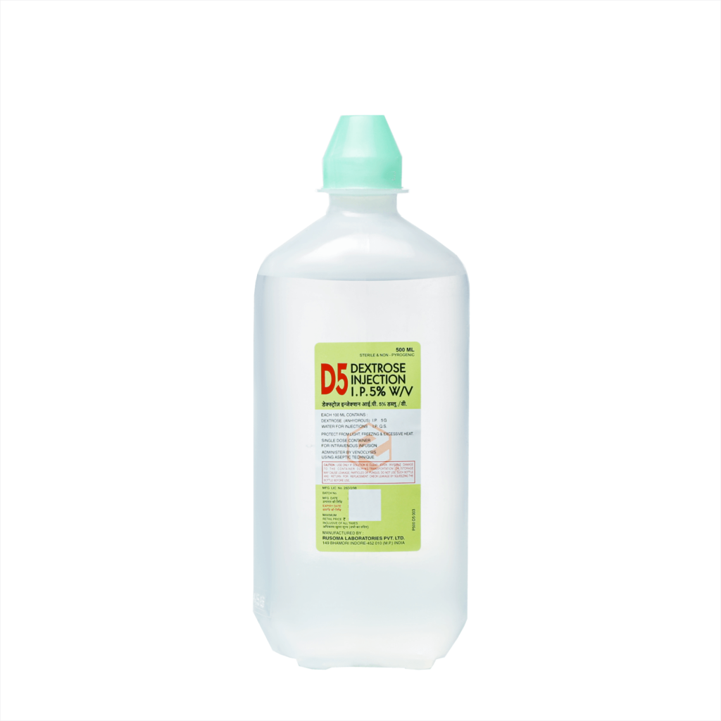 Dextrose Injection I.P. 5% W/V – NH – 500 ML