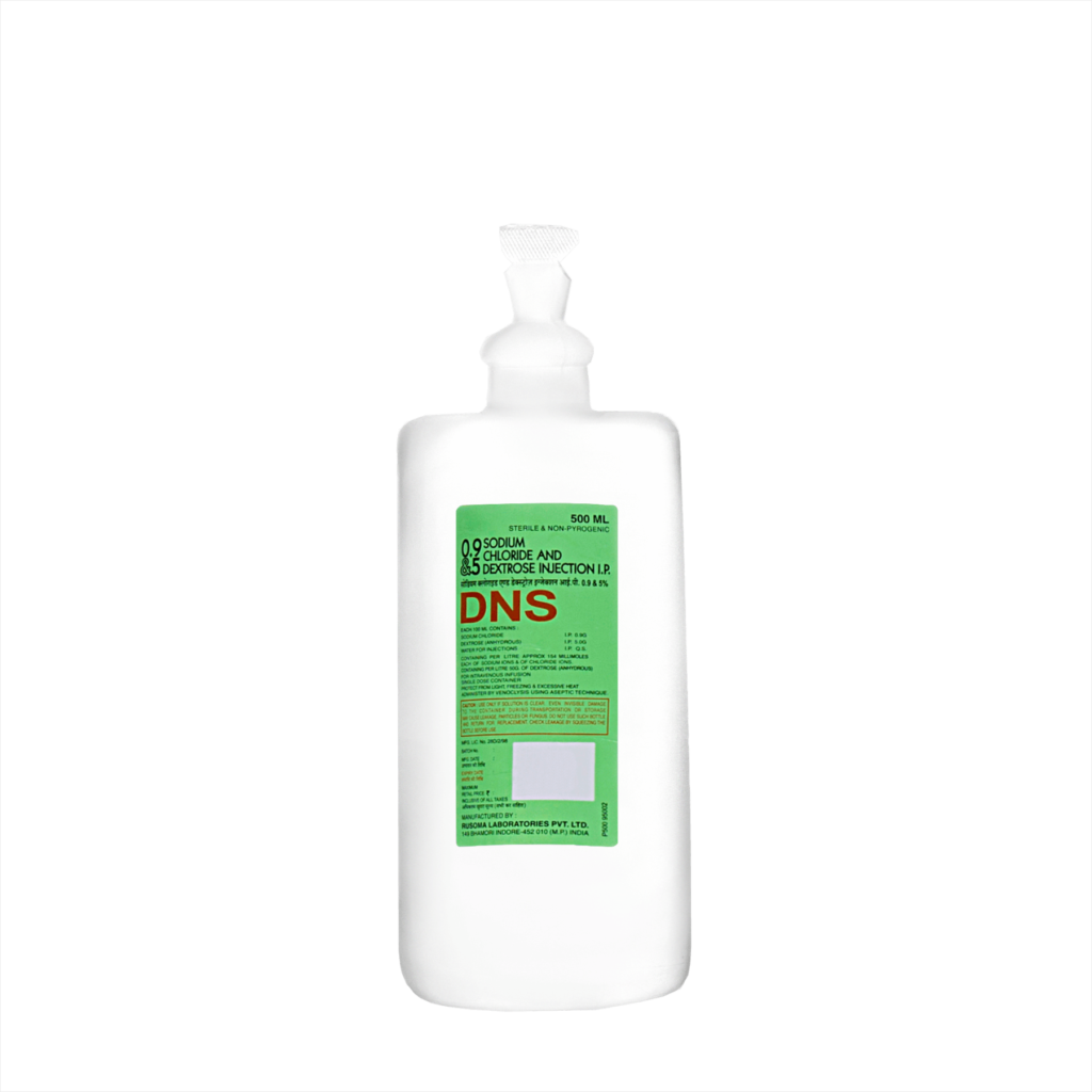 Sodium Chloride & Dextrose Injection I.P. 0.9 & 5% W/V – BFS – 500 ML