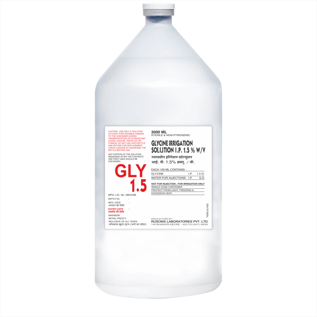 Glycine Irrigation Solution I.P. 1.5% – BFS – 3L