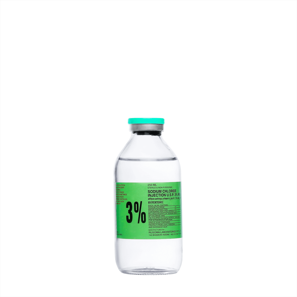 Sodium Chloride Injection U.S.P. 3% W/V – GB – 250 ML