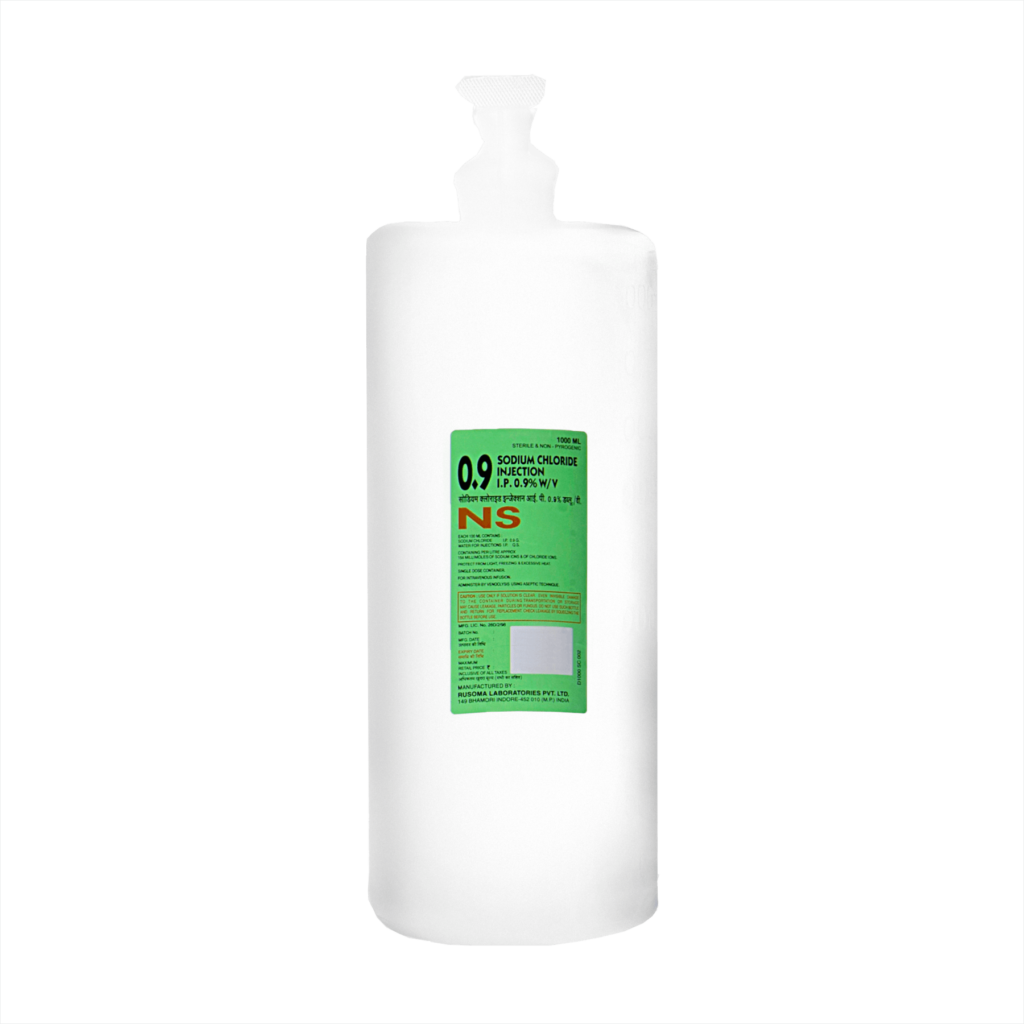 Sodium Chloride Injection I.P. 0.9% W/V – BFS – 1L