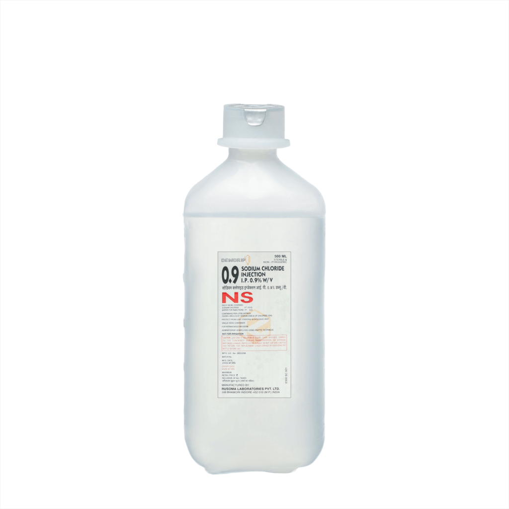 Sodium Chloride Injection I.P. 0.9% W/V – DD – 500 ML