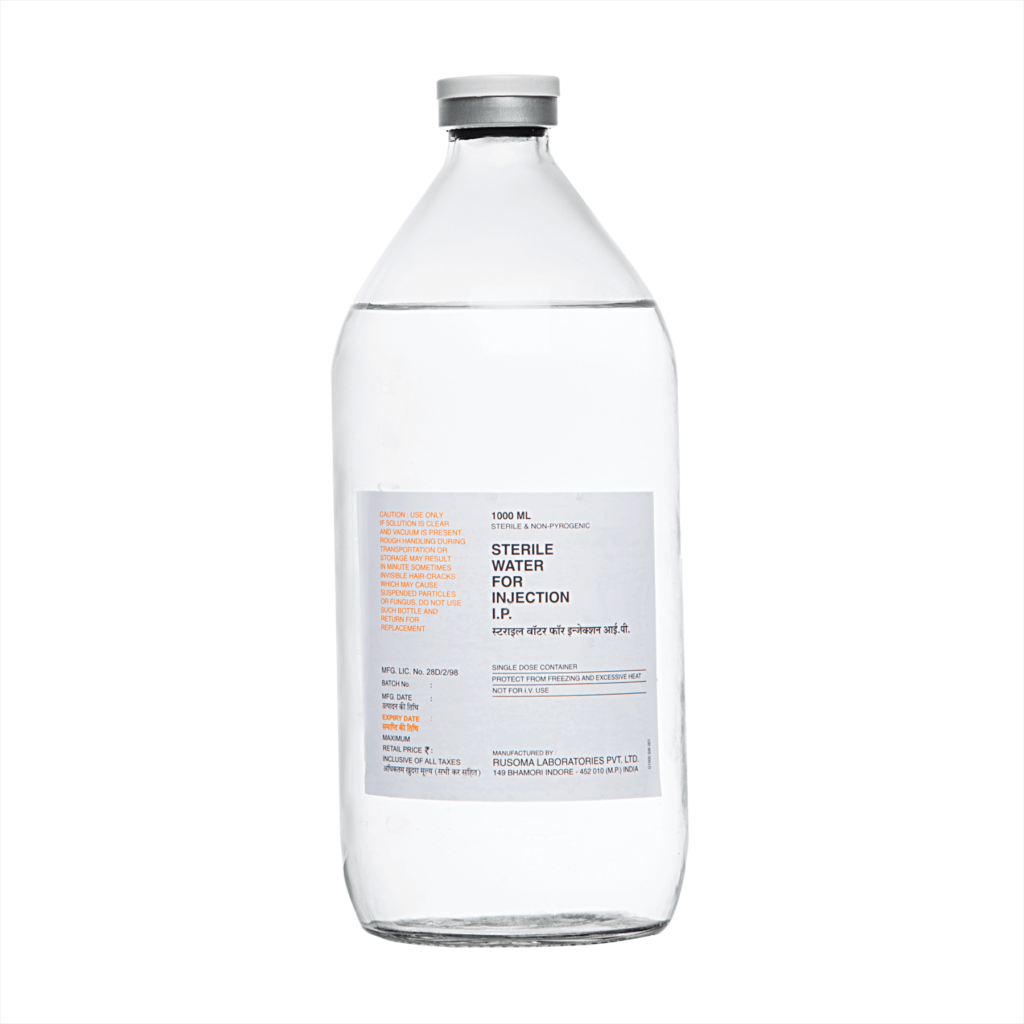 Sterile Water for Injection I.P. – GB – 1L